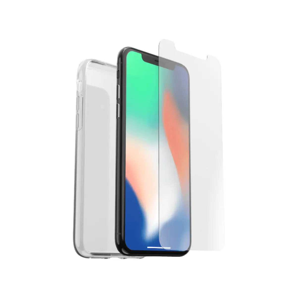 Clearly Protected Skin Case w/ Alpha Glass Apple iPhone X/Xs Transparent