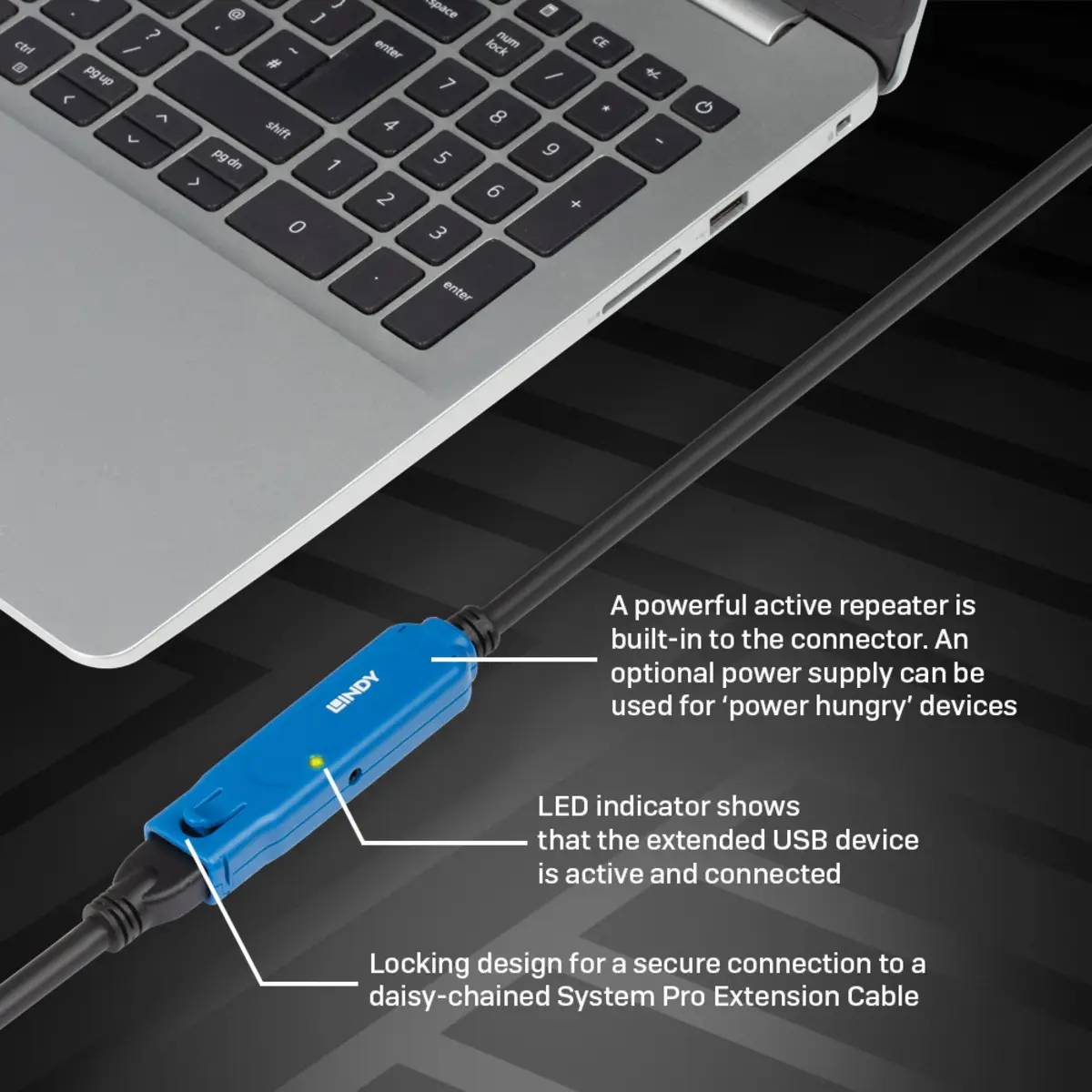 USB 3.0 Active Extension Cable Pro USB-E