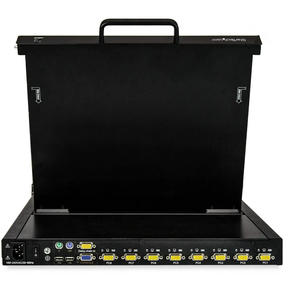 KVM Konsole für Server Racks 43,2cm (17") 8 Ports mit Einbaufähig