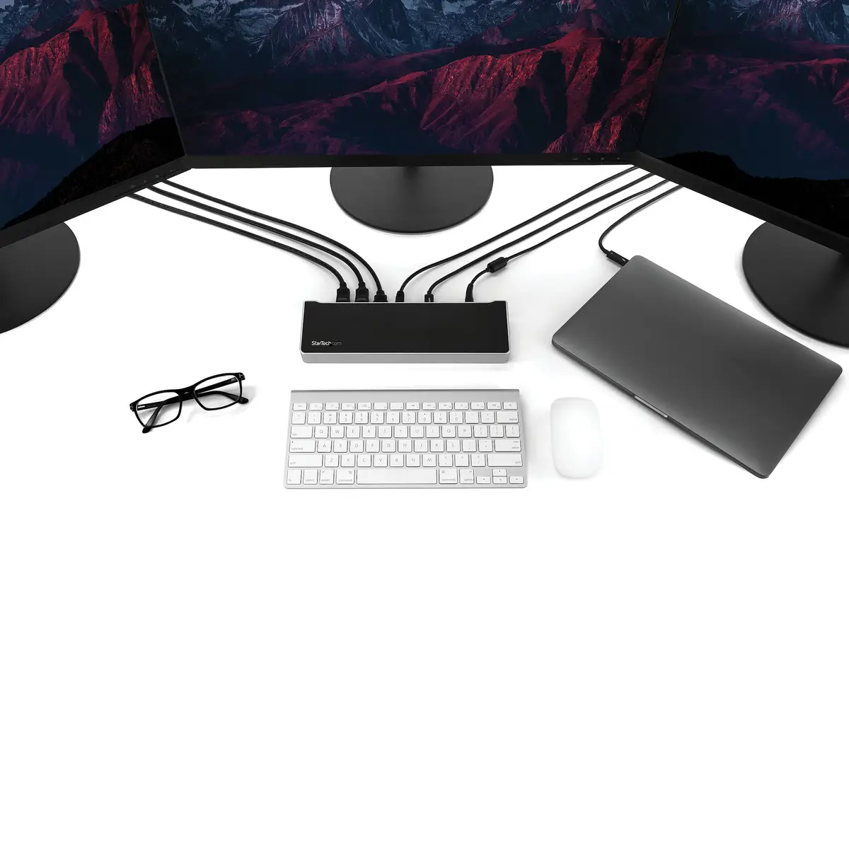 Triple Monitor USB-C Dockingstation 5xUSB 3.0/2xHDMI