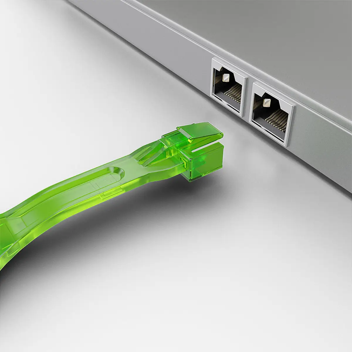 Schlüssel für RJ45 Port Schloss Grün