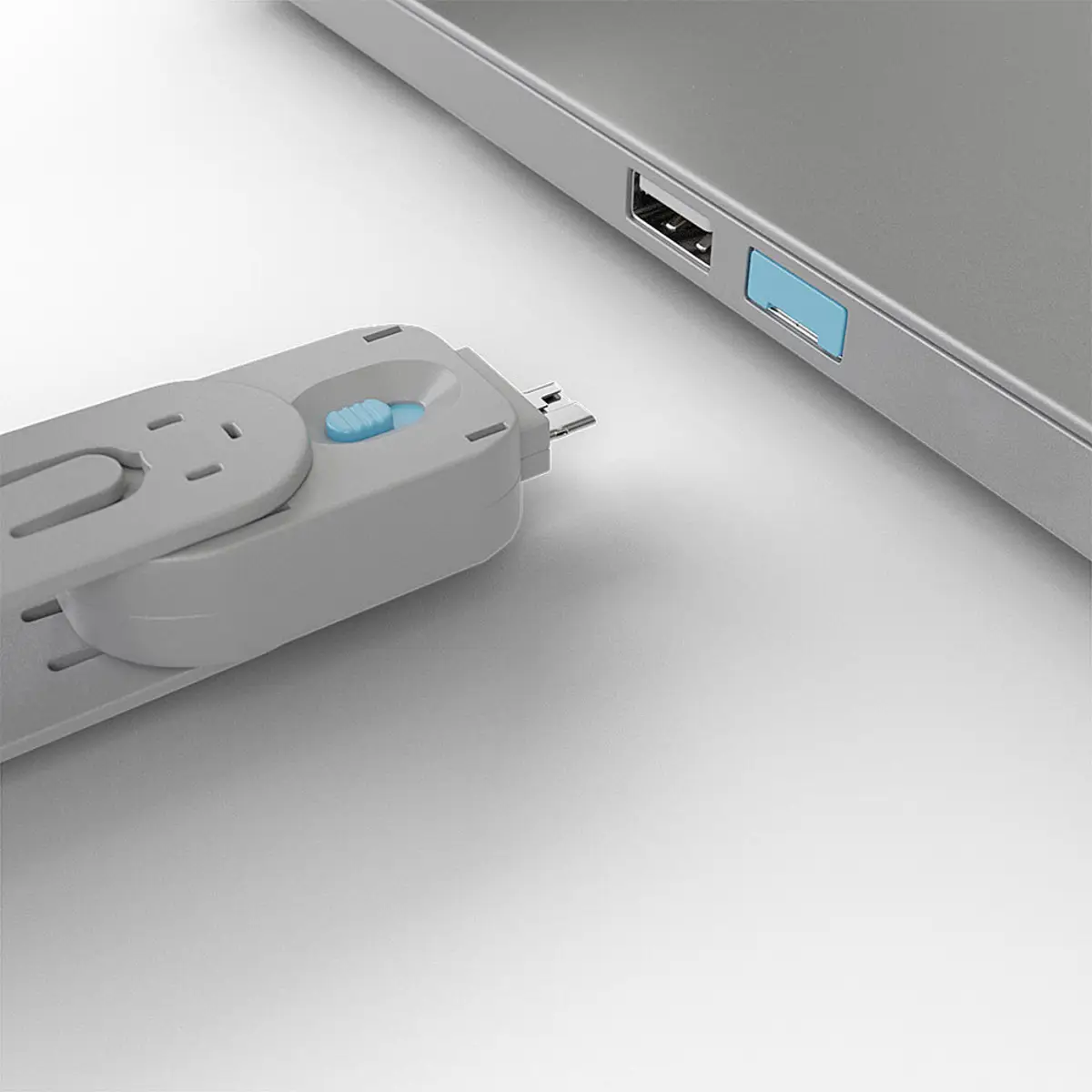 Schlüssel für USB Port Schloss Blau