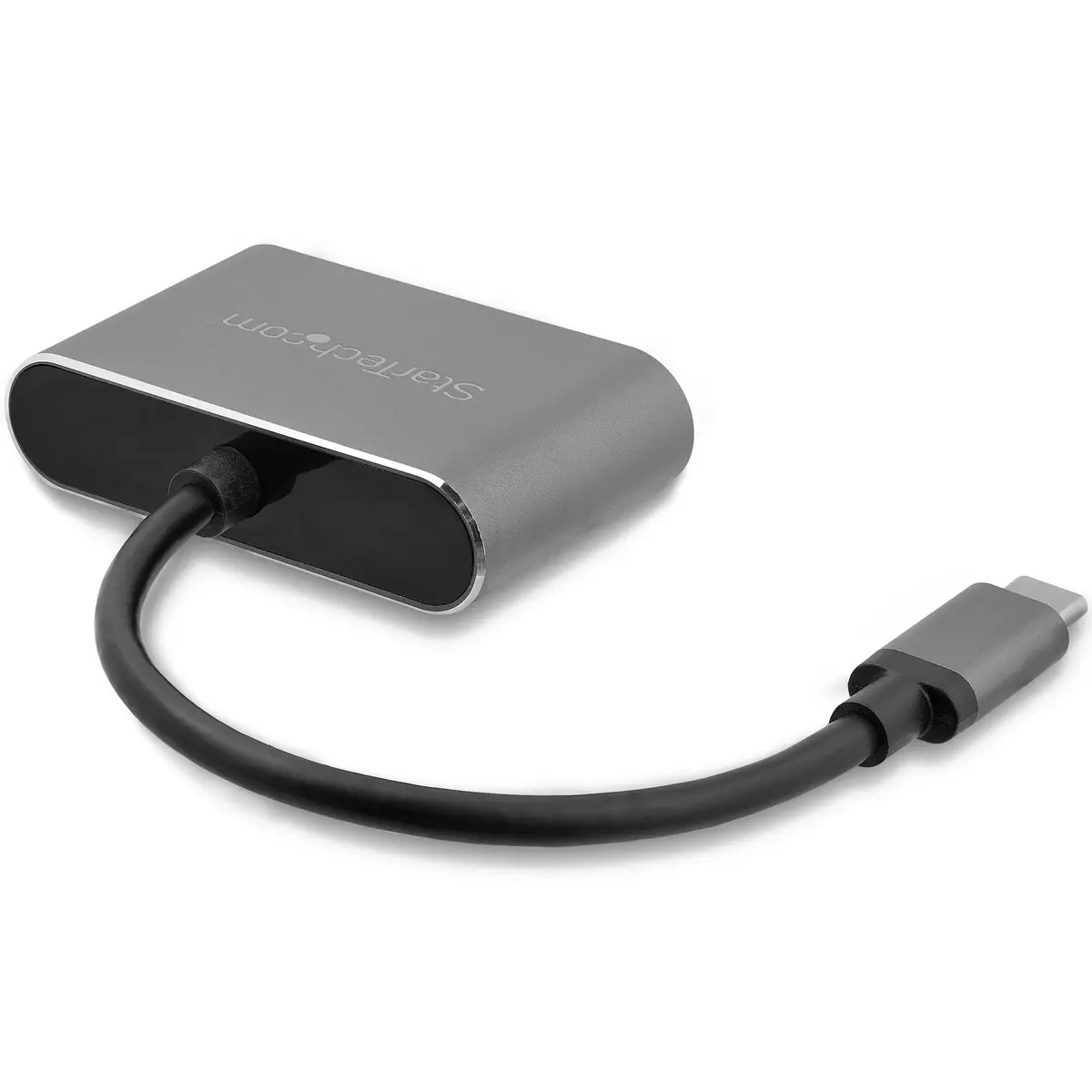 USB-C auf VGA/HDMI Adapter Schiefergrau