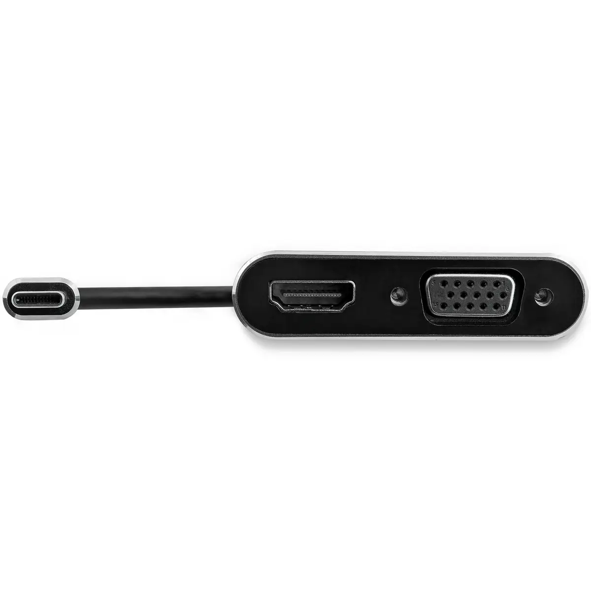 USB-C auf VGA/HDMI Adapter Schiefergrau