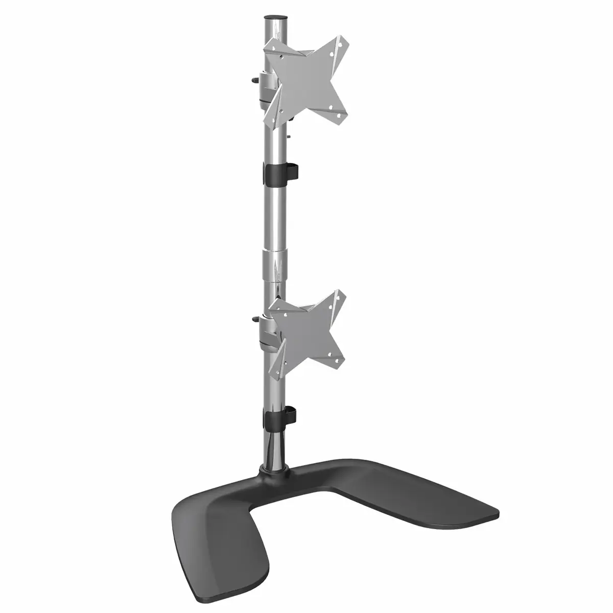 Monitorständer für zwei Monitore Vertikal Aluminium