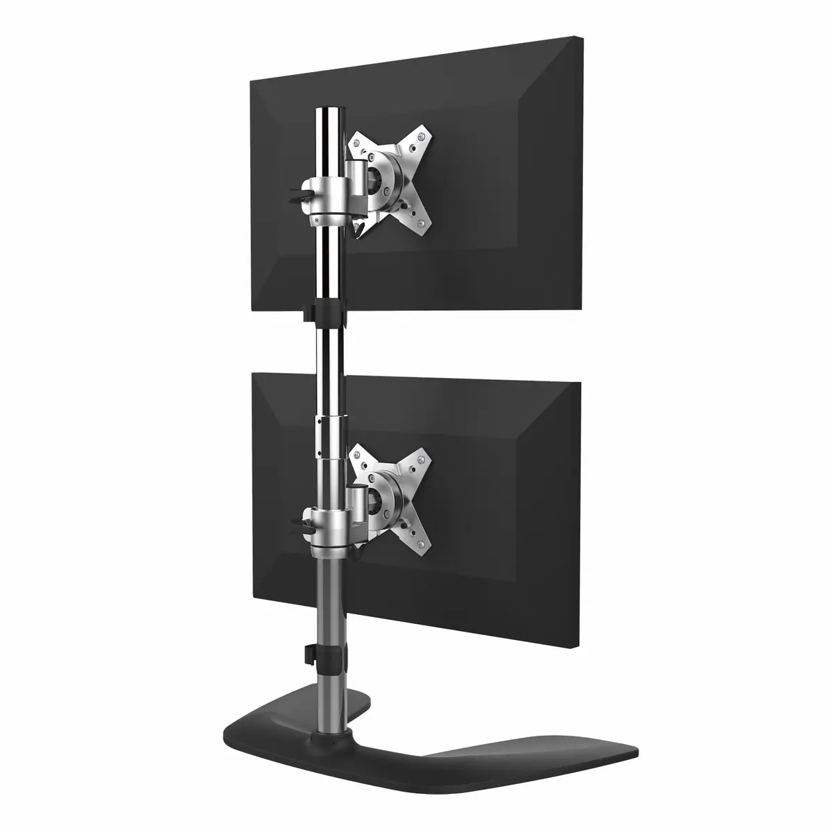 Monitorständer für zwei Monitore Vertikal Aluminium