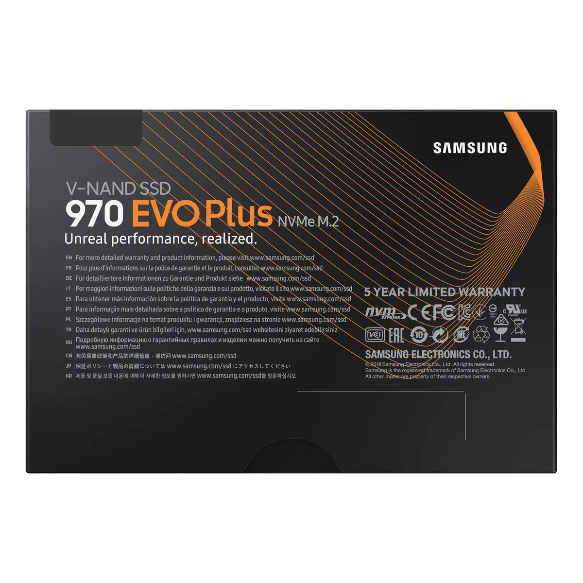 NVMe SSD 970 Evo Plus SSD 1000 GB M.2 PCI