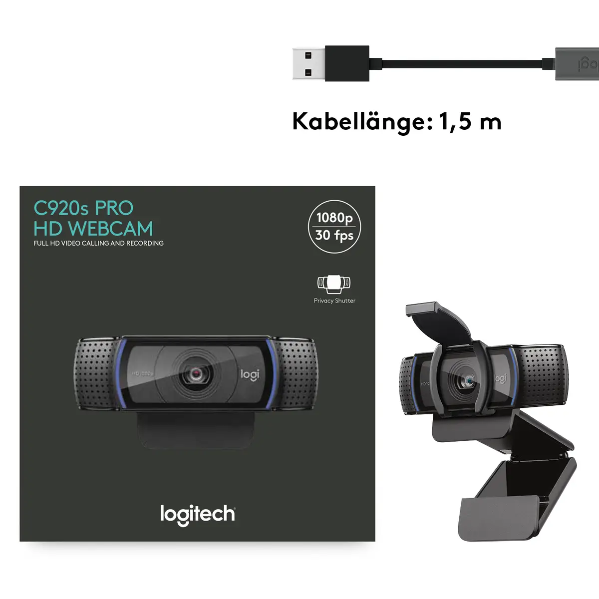 HD Pro Webcam C920S Farbe 1920x1080 Audi
