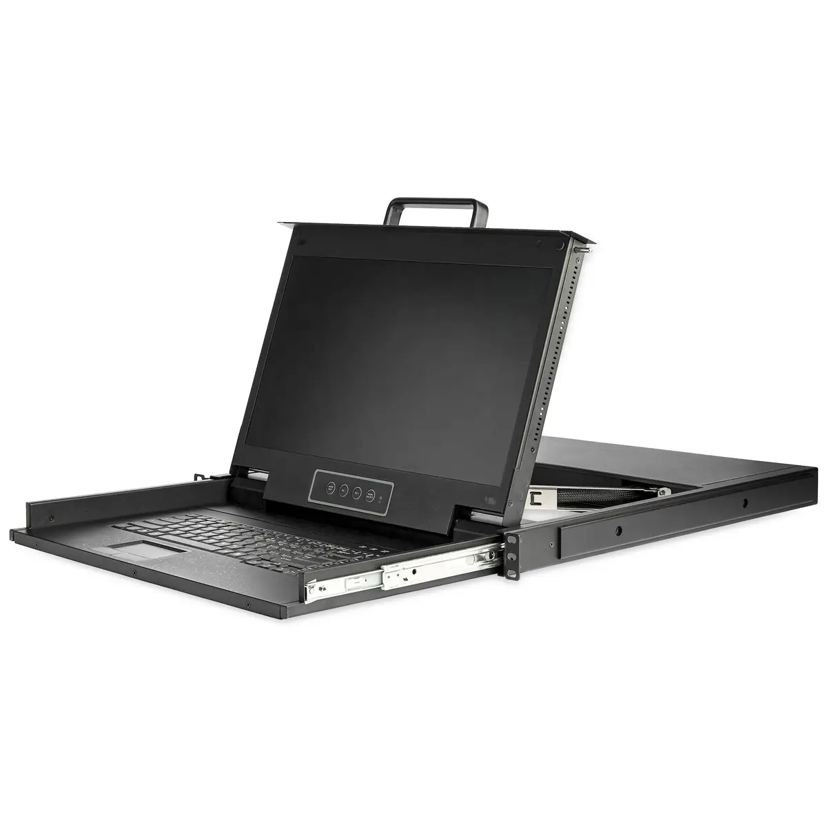 1 HE KVM Konsole für Server Racks 17,3" 1080p HD
