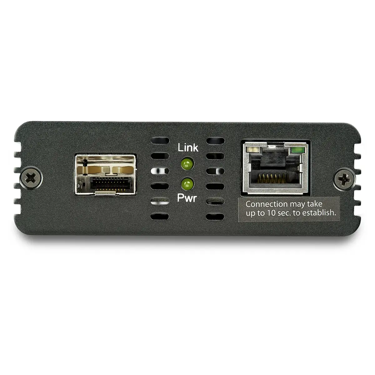 10 Gb LWL / Glasfaser Medienkonverter mit offenem SFP+ Steckplatz - Fiber