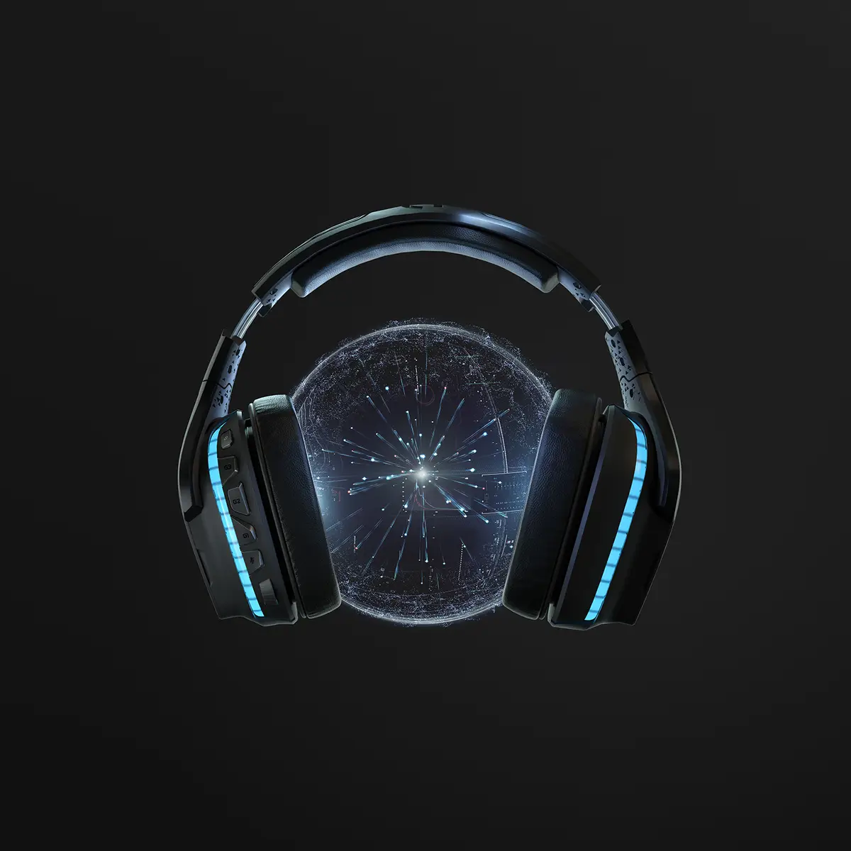 Gaming Headset G935 Headset 7.1-Kanal ohrumschließend 2,4 GHz kabellos 3,5 mm Stecker Schwarz