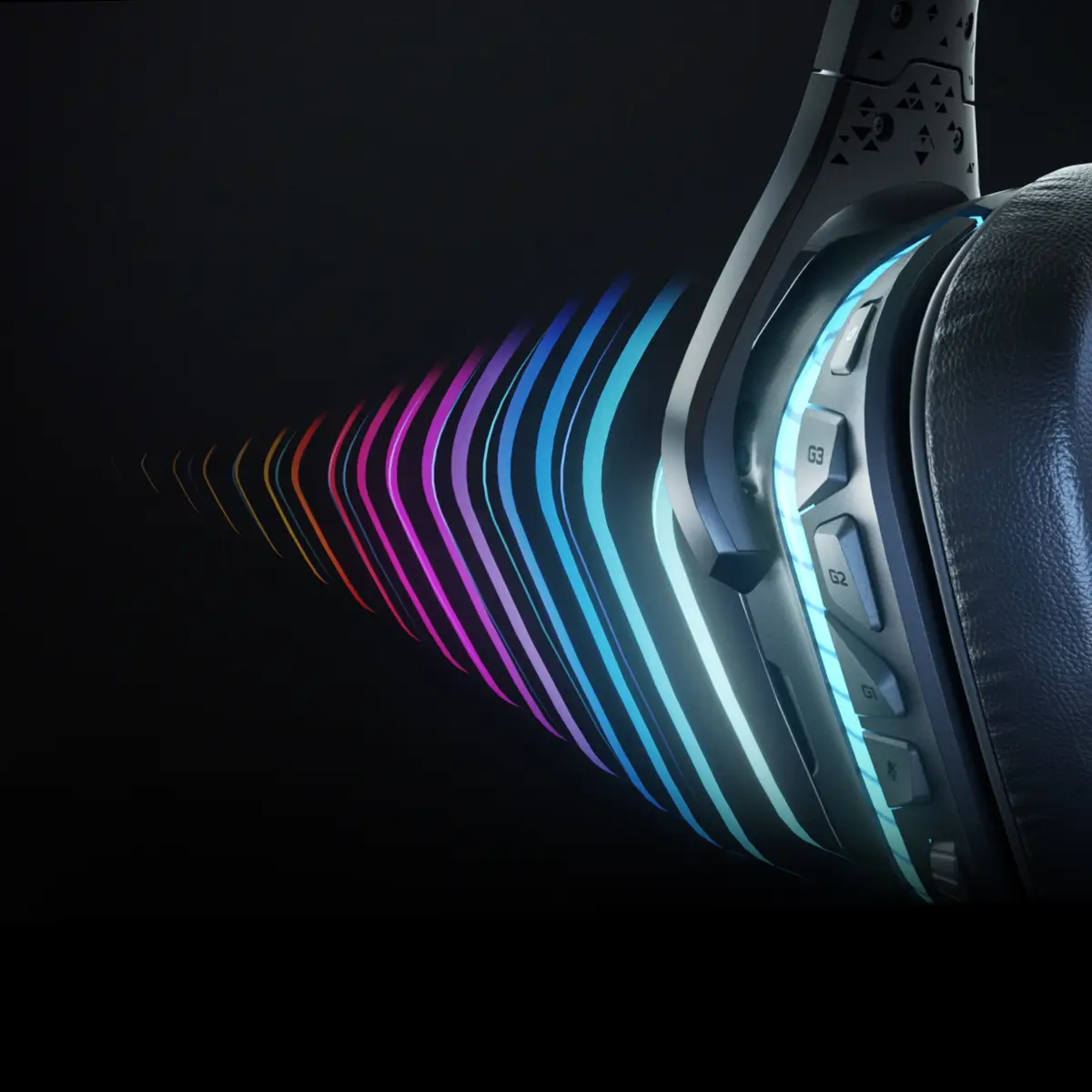 Gaming Headset G935 Headset 7.1-Kanal ohrumschließend 2,4 GHz kabellos 3,5 mm Stecker Schwarz