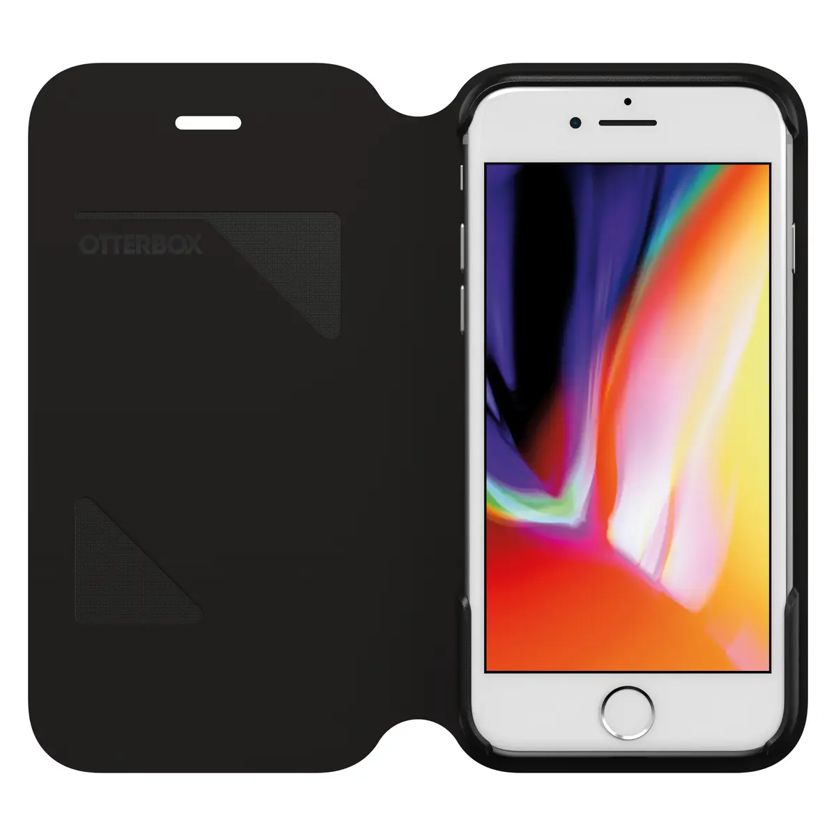 Strada Series Flip-Hülle für Mobiltelefon Polyurethan Polycarbonat Kunstfaser Schwarz