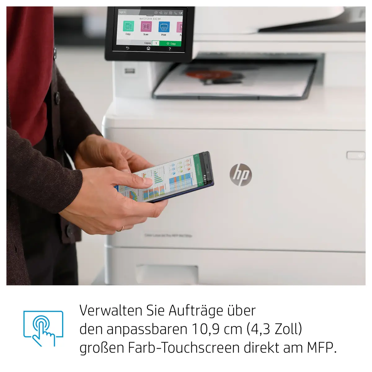 Color LaserJet Pro M479fdw A4 All-in-One Drucker/Kopierer/Scanner/Fax Laserdruck
