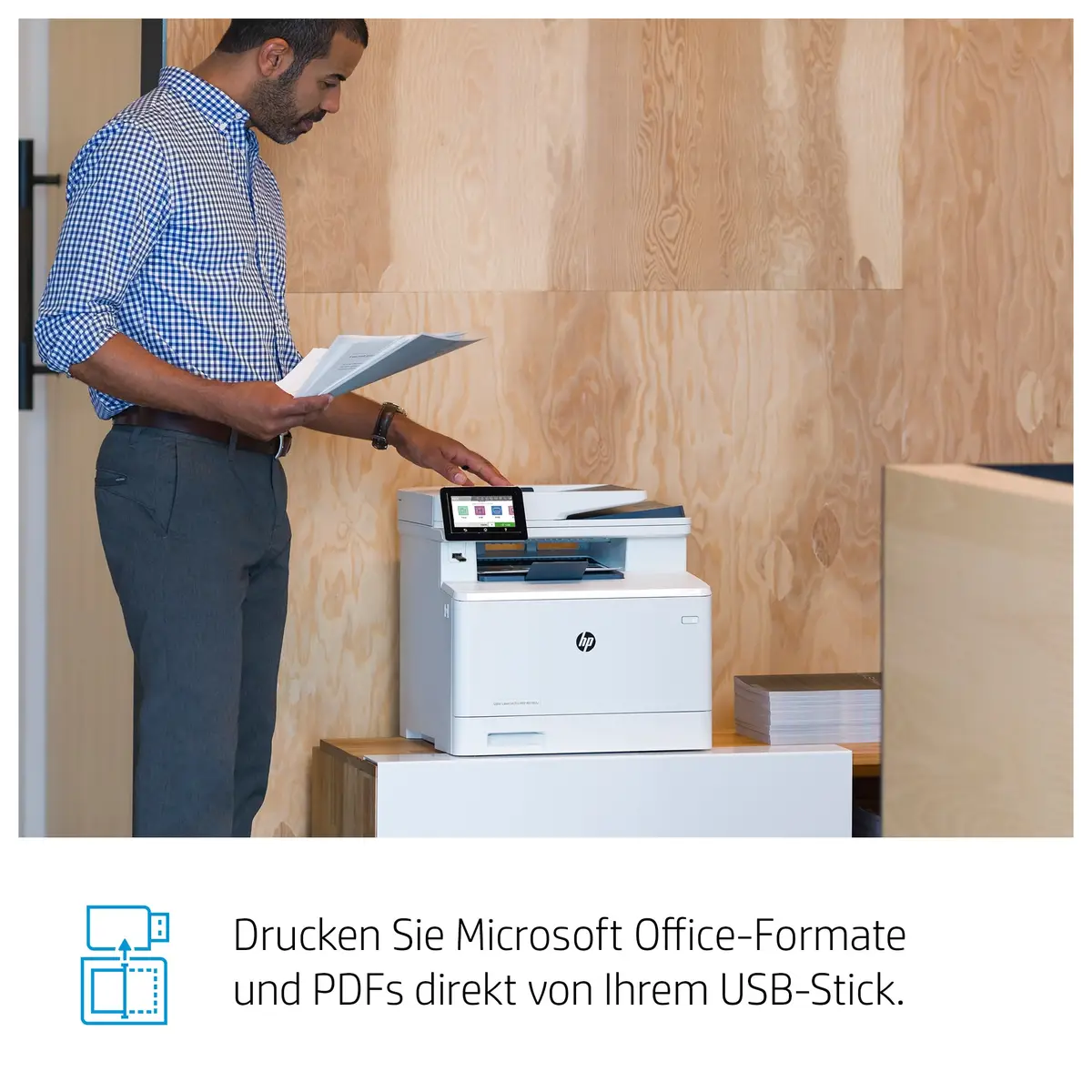 Color LaserJet Pro M479fdw A4 All-in-One Drucker/Kopierer/Scanner/Fax Laserdruck
