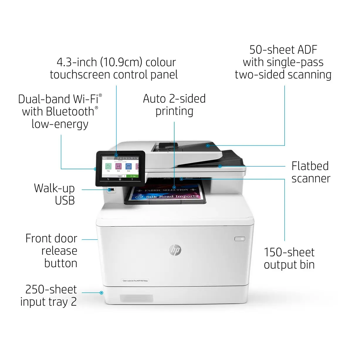 Color LaserJet Pro MFP M479fnw A4 All-in-one Drucker/Scanner/Kopierer/Fax Farblaserdrucker