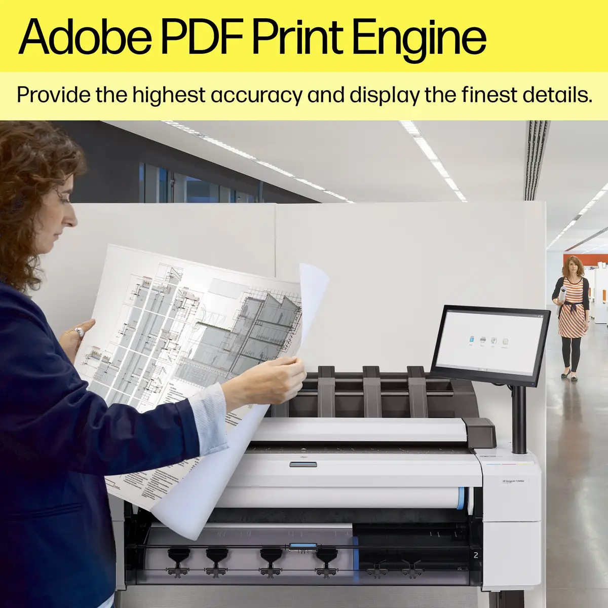 HP DesignJet T2600dr PostScript 914 mm (36") Multifunktionsdrucker Farbe Tintenstrahl 914 x 8000 mm 610 x 15000 mm (Original) Rolle (91,4 cm x 91,4 m) 914 x 1219 mm (Medien) bis zu 0.32 Min./Seite (Drucken) 2 R