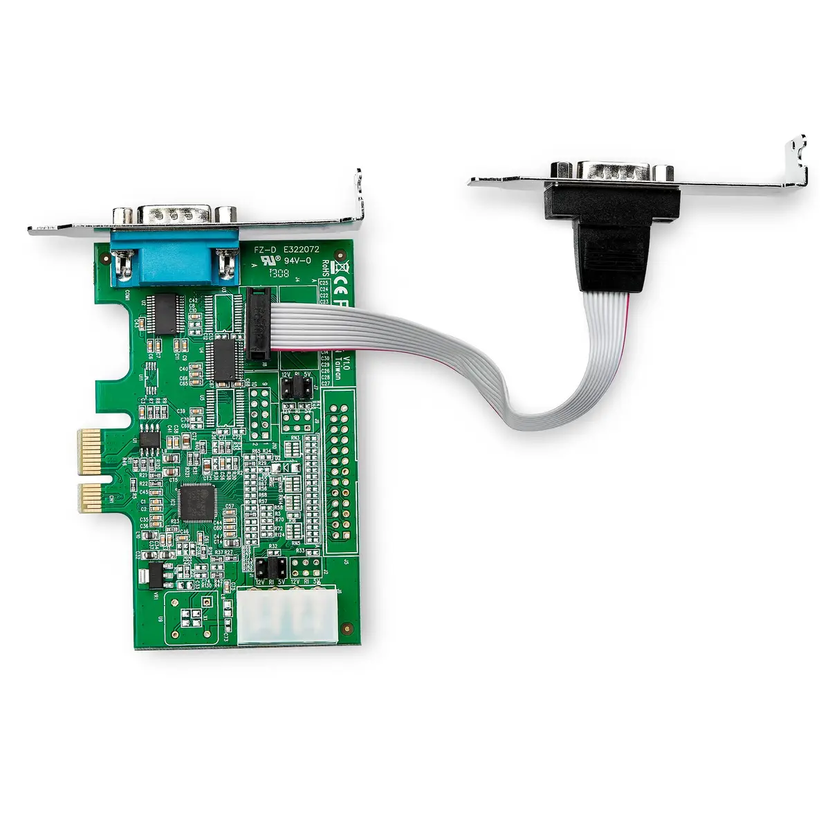2 Port PCIe serielle Schnittstellenkarte - 16950 UART - 256-Byte-FIFO-Cache