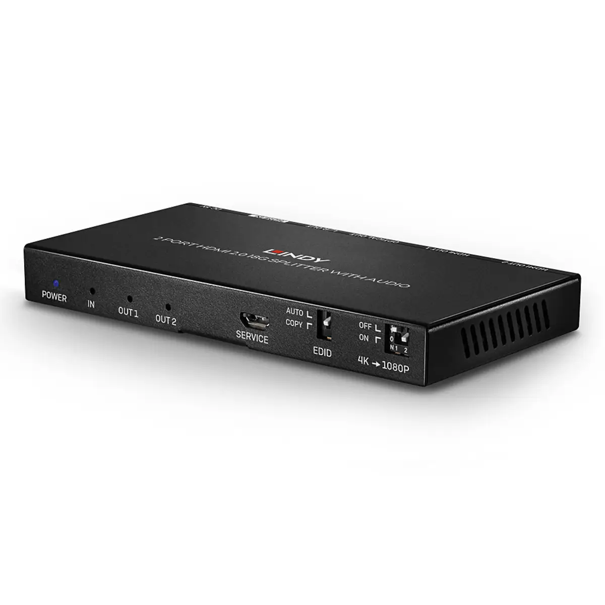2 Port HDMI 2.0 18G Splitter mit Audio