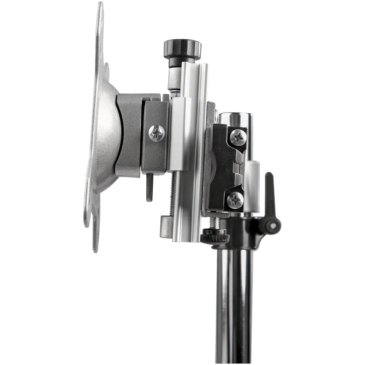 Dual Monitor Stand Horizontal Für bis 24-Zoll Monitore Silber Verstellbar