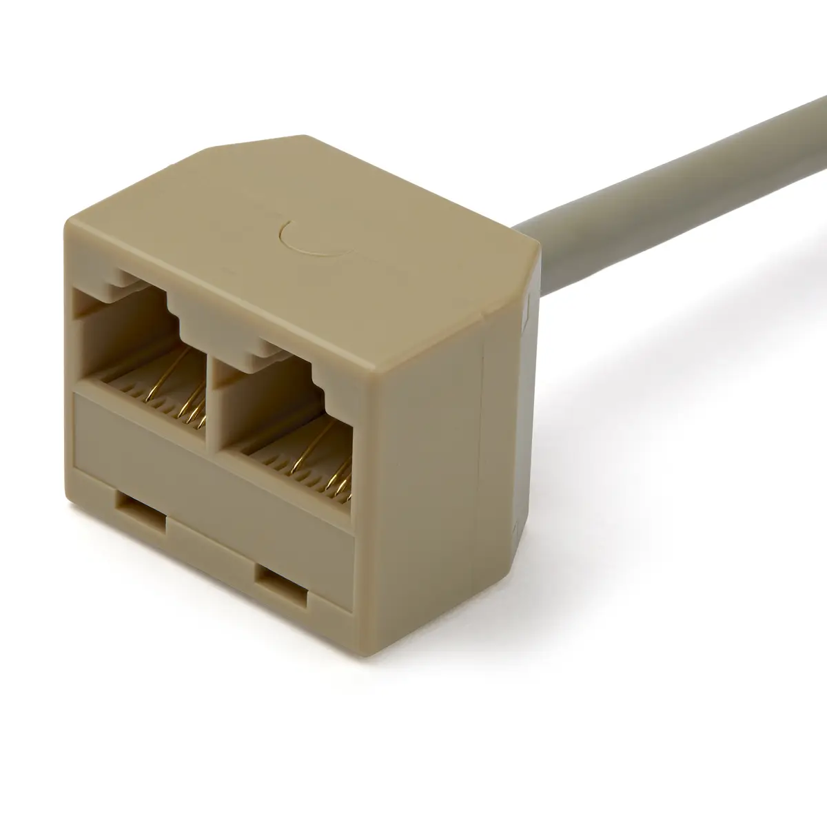 2 auf 1 RJ45 Splitter Kabel Adapter Buchse/Stecker Grau