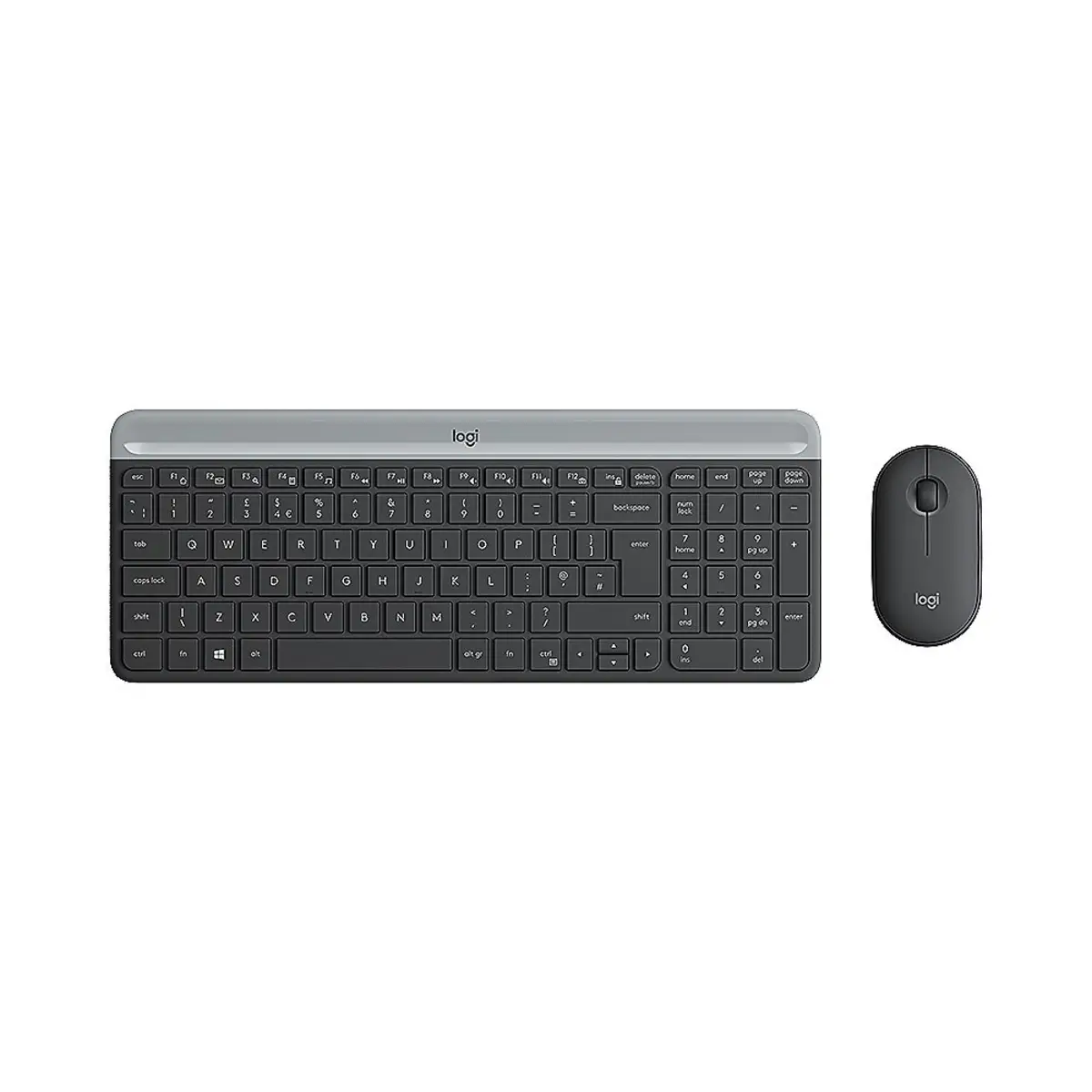 Wireless MK470 Slim Combo kabelloses Tastatur-Maus-Set Graphit Layout Deutsch