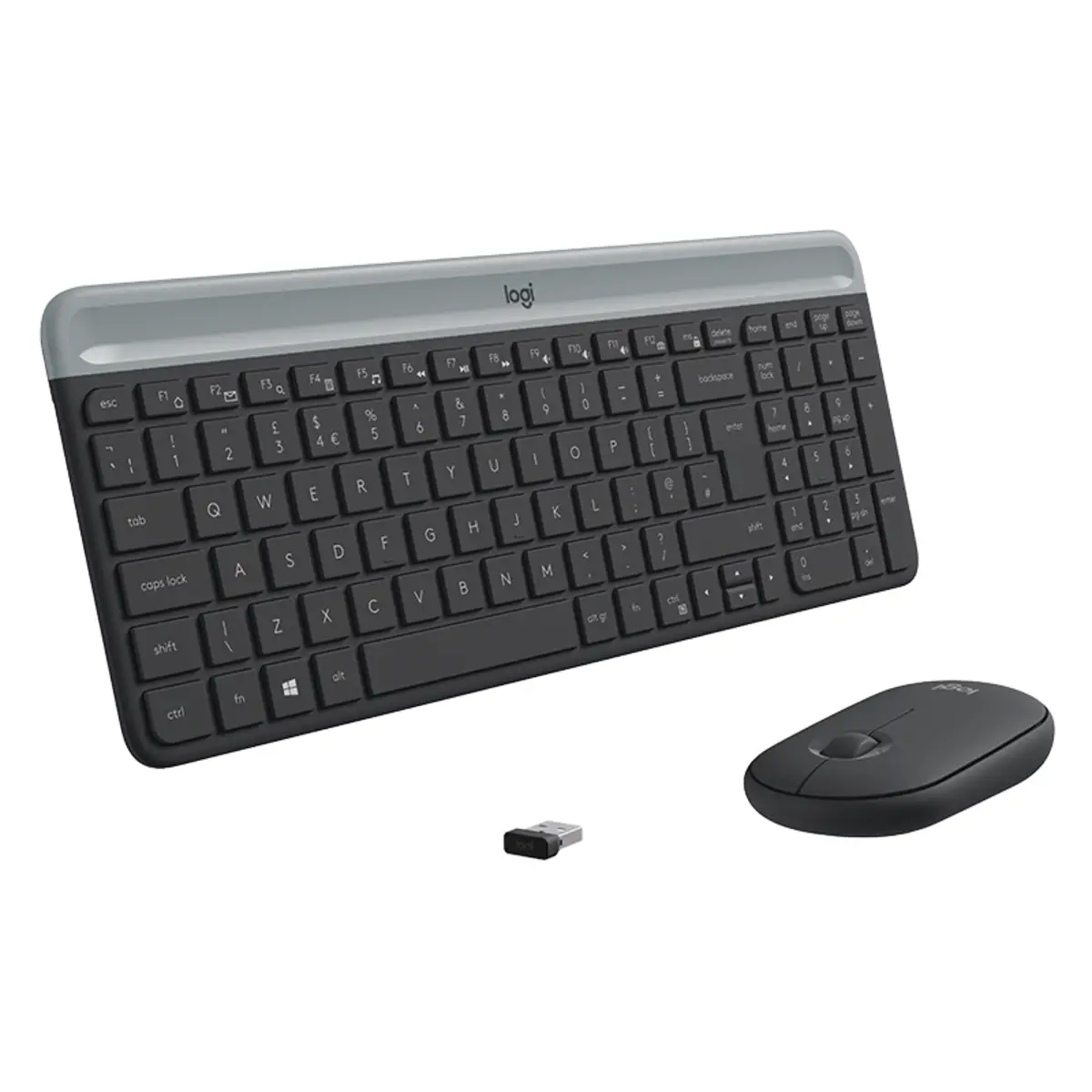 Wireless MK470 Slim Combo kabelloses Tastatur-Maus-Set Graphit Layout Deutsch