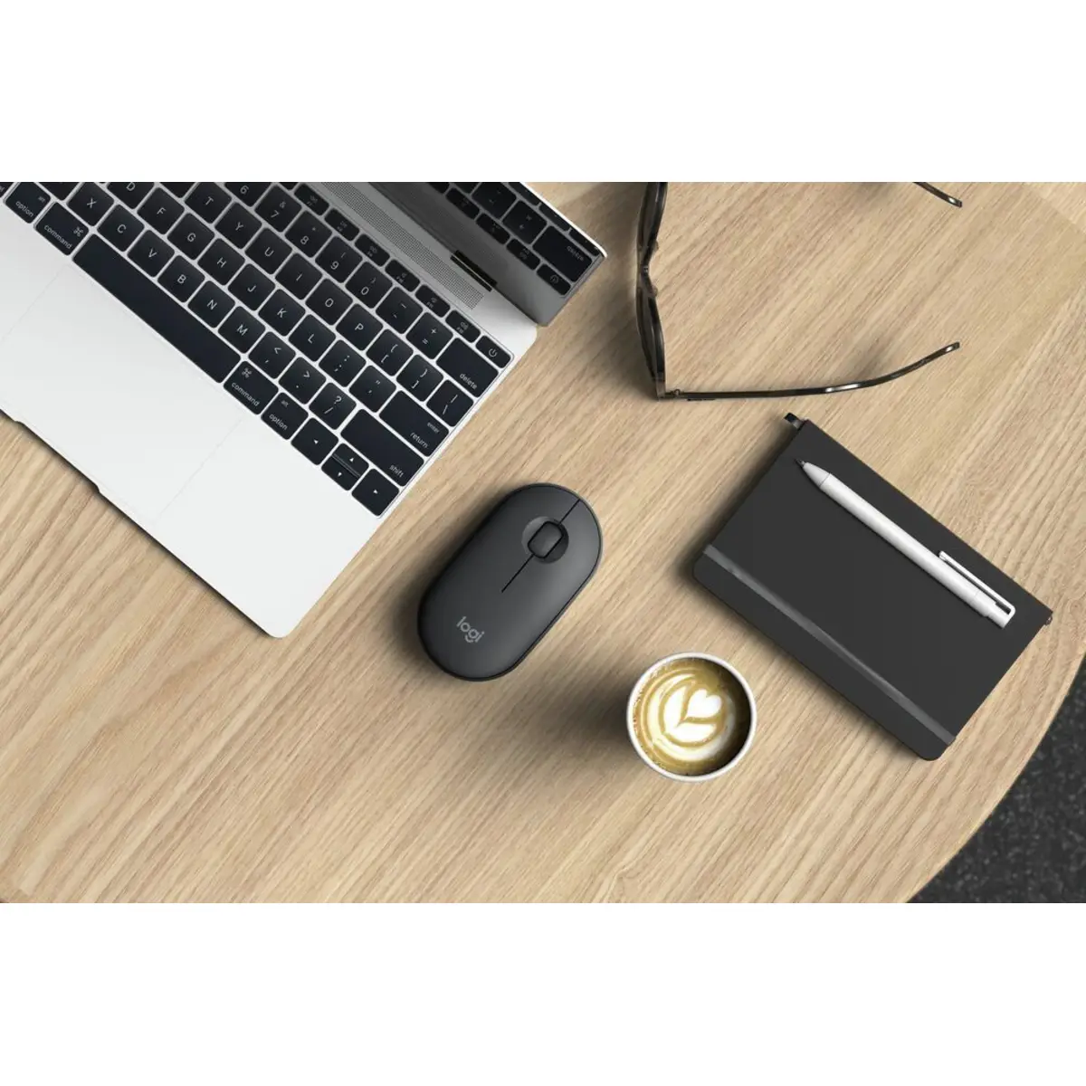 Pebble M350 Wireless Bluetooth Maus Graphit inkl. USB Empfänger