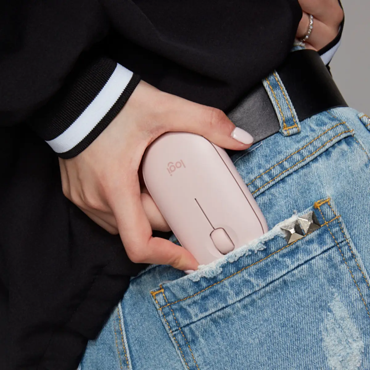 Pebble M350 Wireless Bluetooth Maus Rosa inkl. USB Empfänger