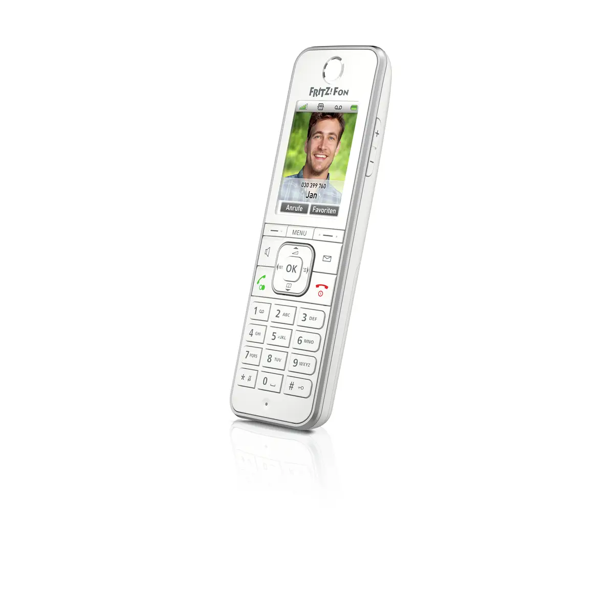 FRITZ!Fon C6 DECT-Telefon 240 x 320 Pixel Display Weiß