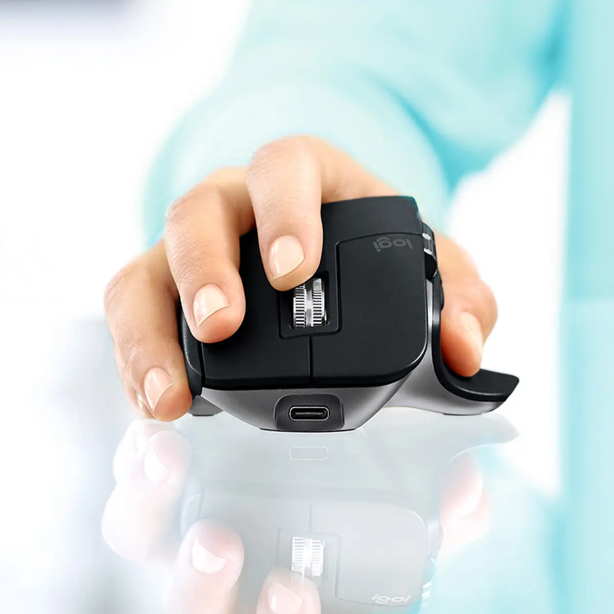 MX Master für MAC 3 Maus Wireless Grau inkl. Wireless Empfänger