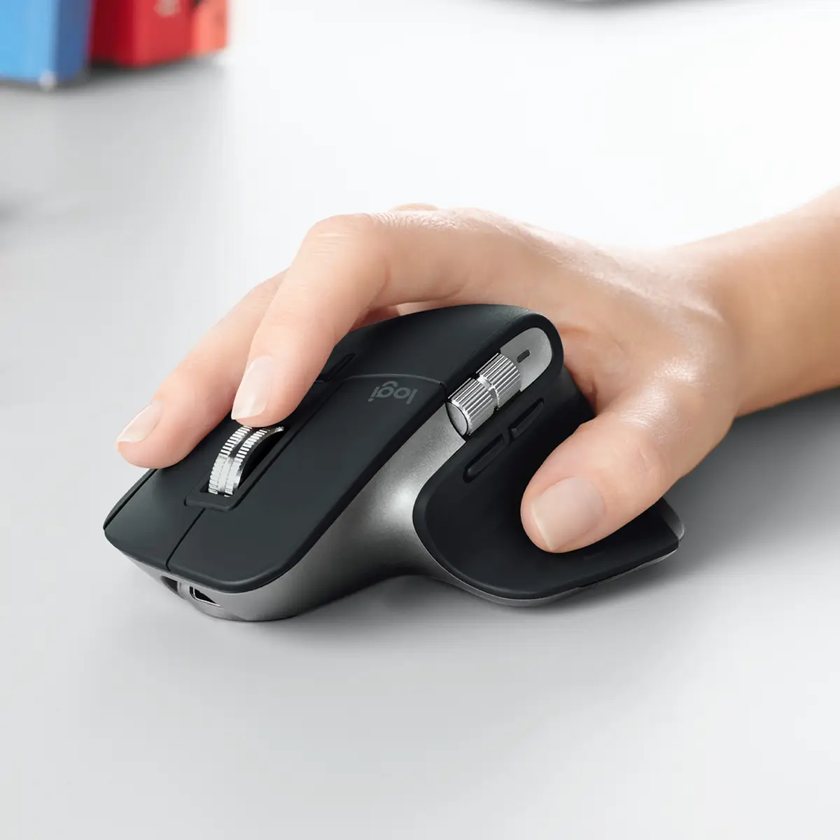 MX Master für MAC 3 Maus Wireless Grau inkl. Wireless Empfänger