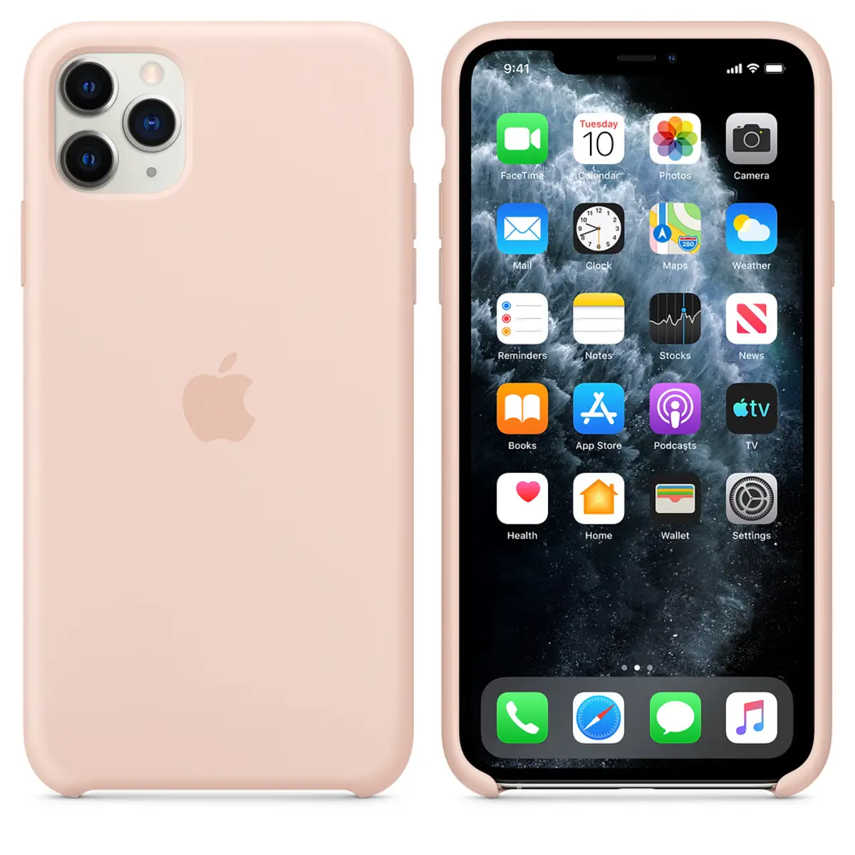 Silikon Case für iPhone 11 Pro Max Sandrosa