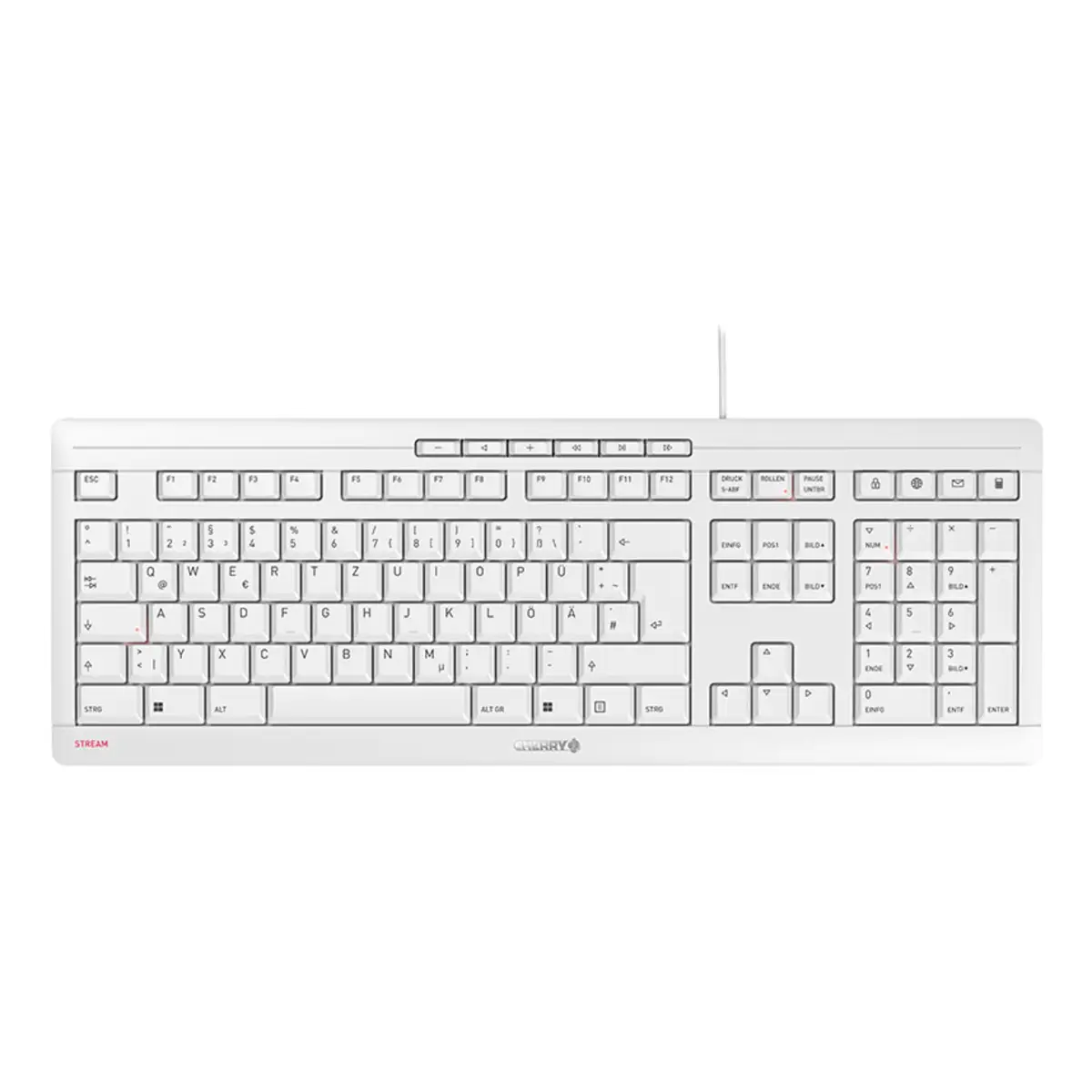 Keyboard Stream JK-8500 USB weiß Layout Deutsch