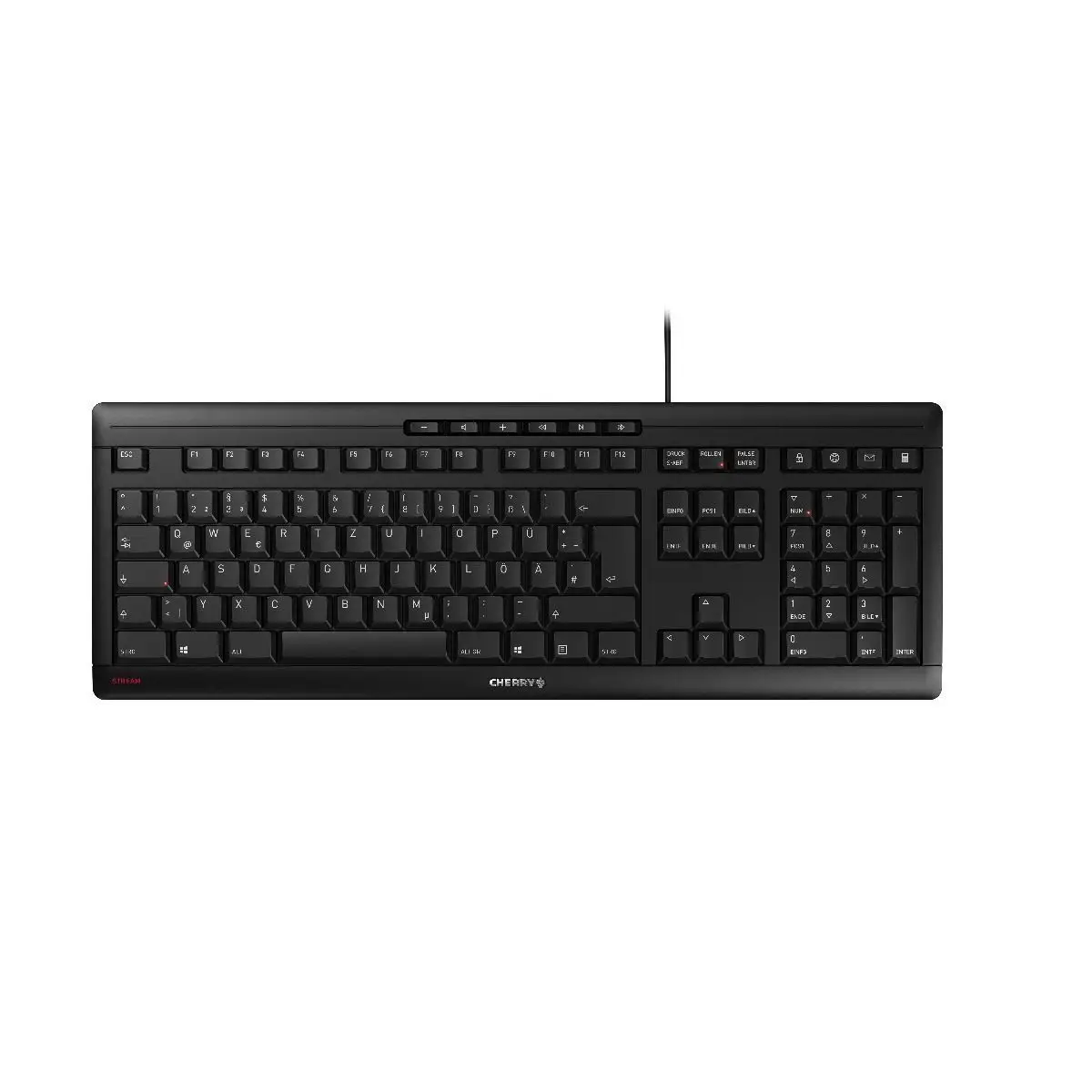 Tastatur Layout QWERTY schwarz