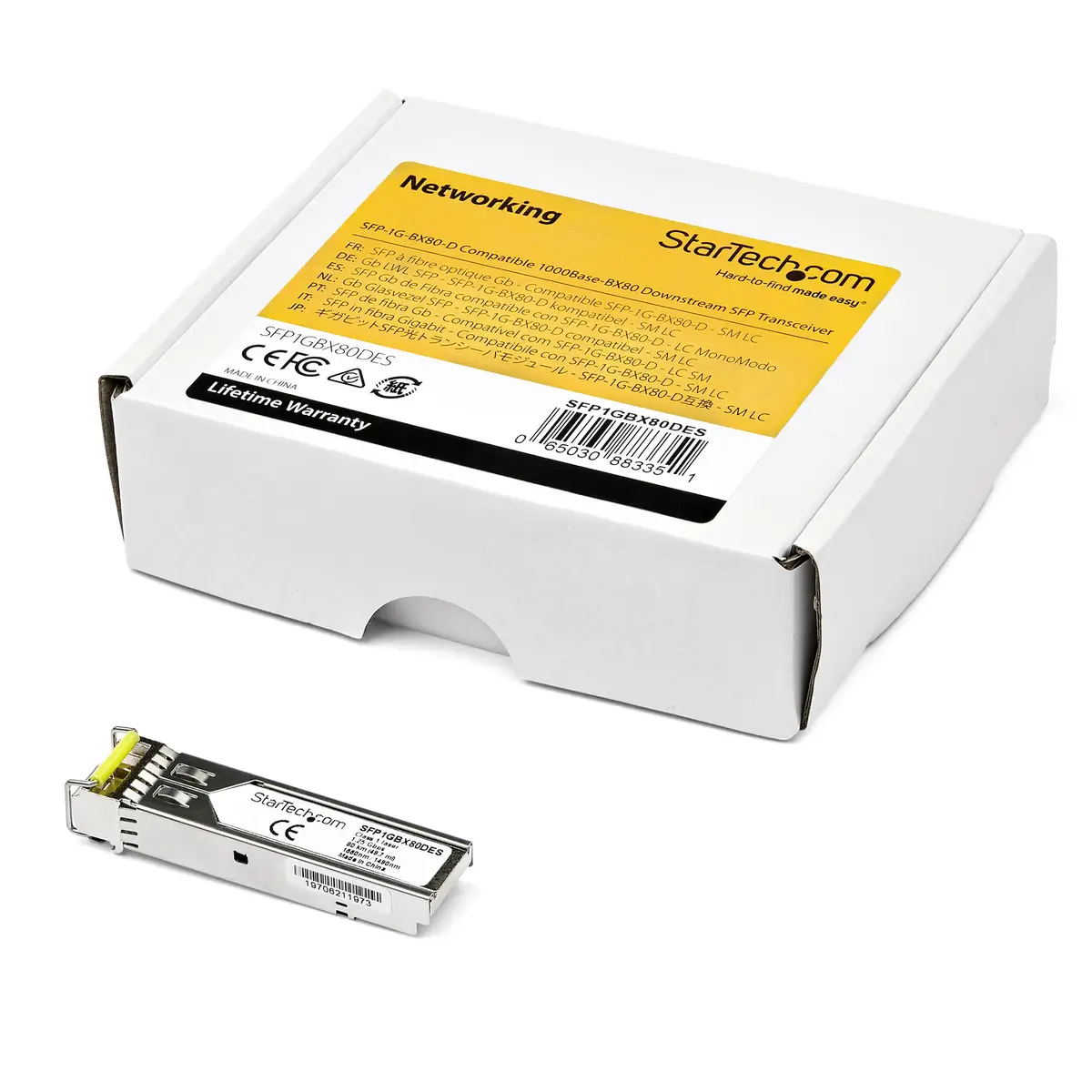 Dell EMC SFP-1G-BX80-D kompatibles SFP Single Mode Modul - 1000Base-BX80