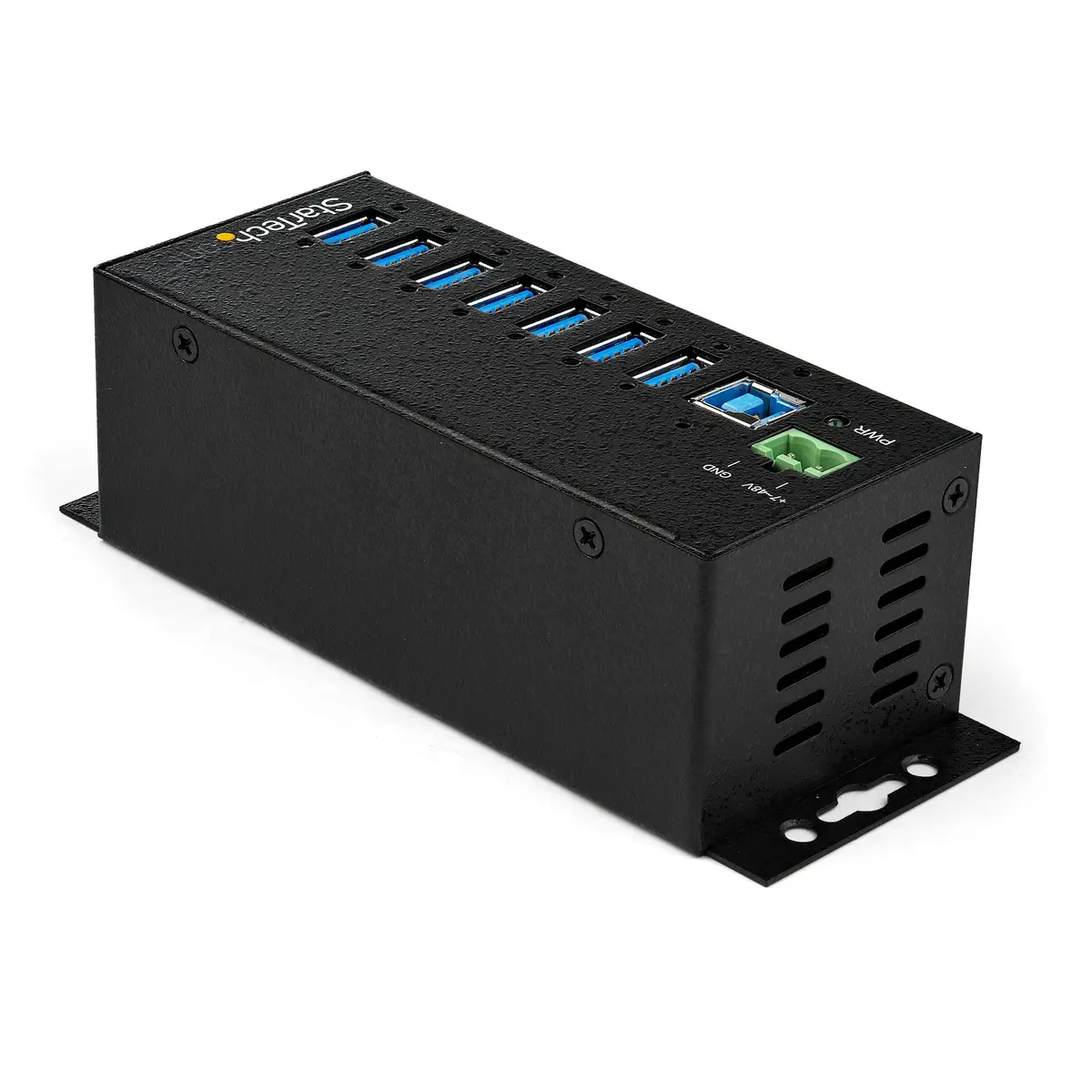 Industrieller USB 3.0-Hub 7 Ports und externes Netzteil Überspannungsschutz