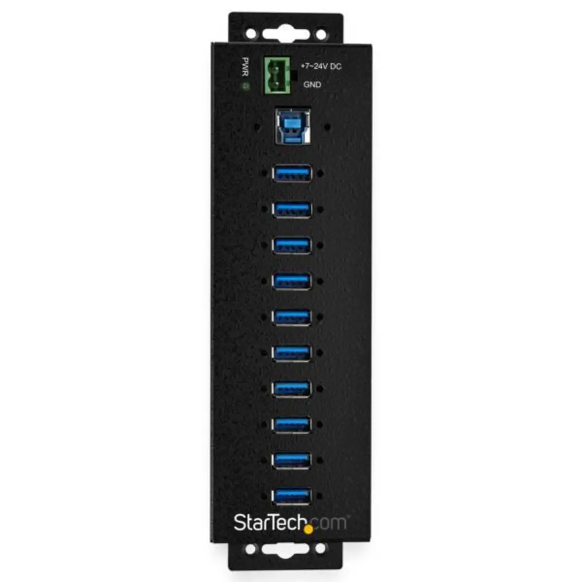 Industrieller USB 3.0-Hub 10 Ports und externes Netzteil Überspannungsschutz