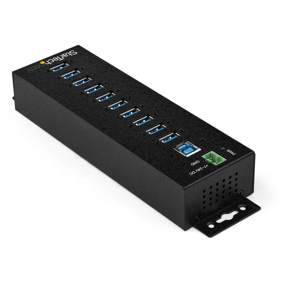 Industrieller USB 3.0-Hub 10 Ports und externes Netzteil Überspannungsschutz