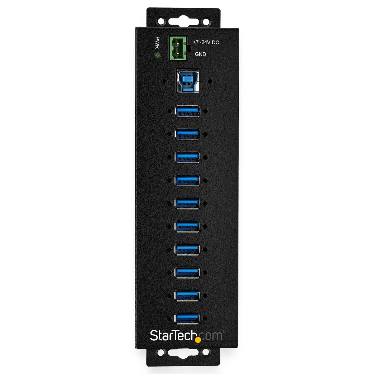 Industrieller USB 3.0-Hub 10 Ports und externes Netzteil Überspannungsschutz