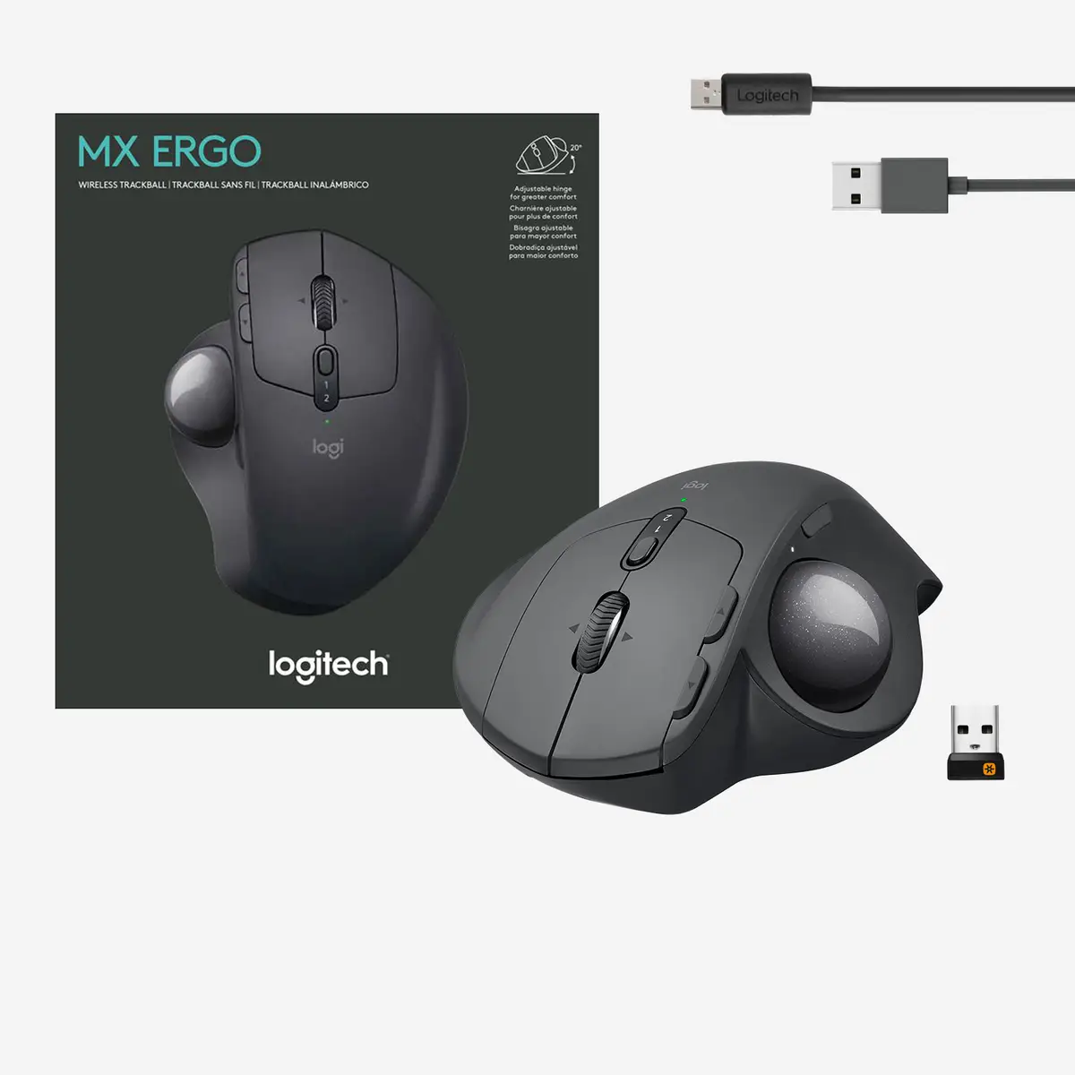 MX Ergo USB/Bluetooth Wireless Schwarz inkl. Reciever