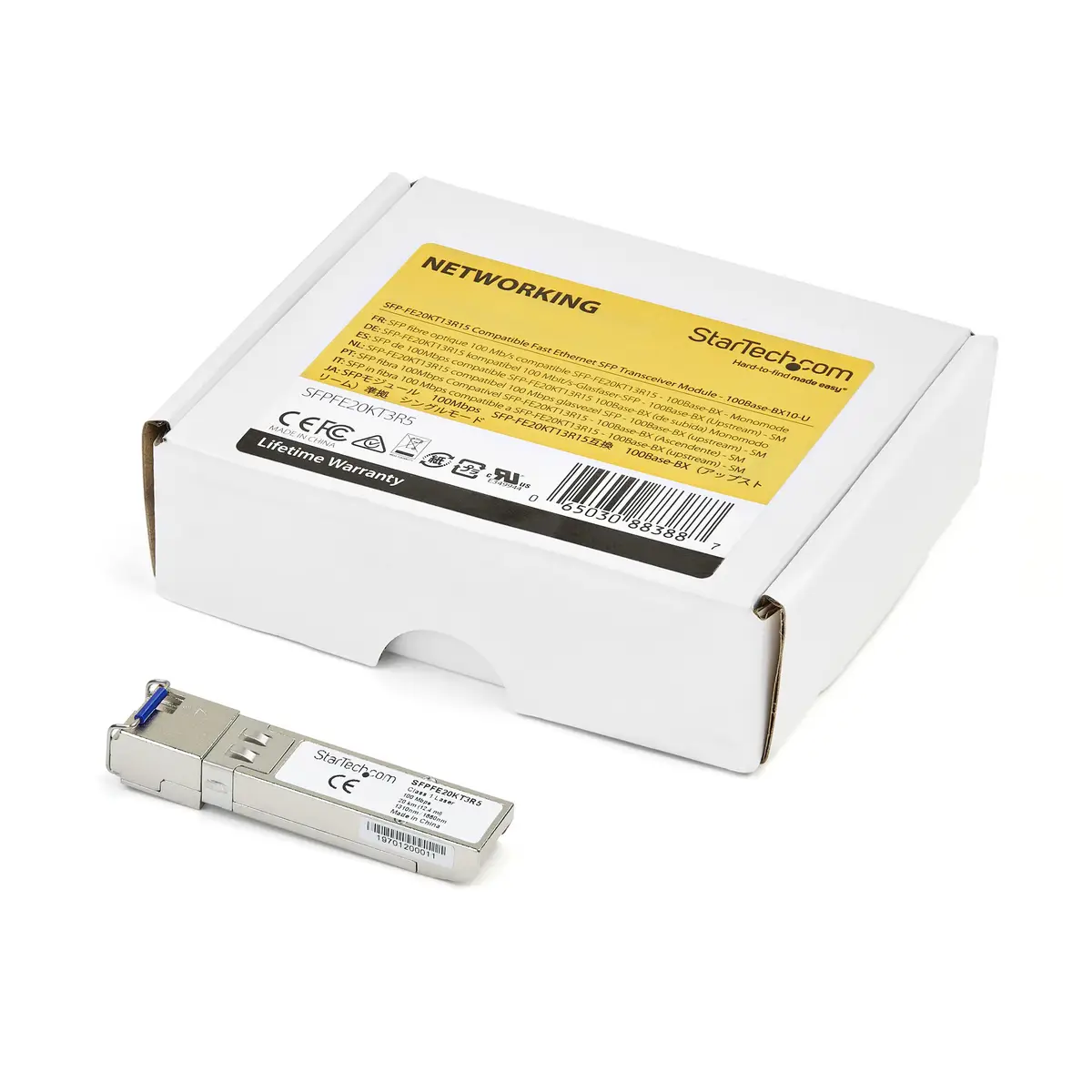 Juniper SFP-FE20KT13R15 kompatibles SFP Single Mode Modul - 100Base-BX10-U
