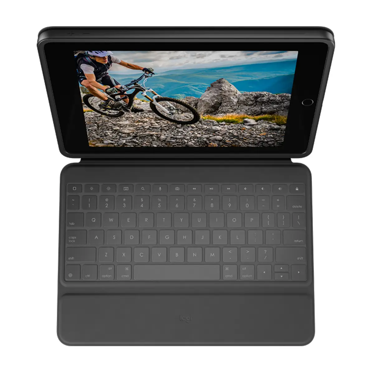 Rugged Tastatur für iPad 7 Graphite Layout Deutsch