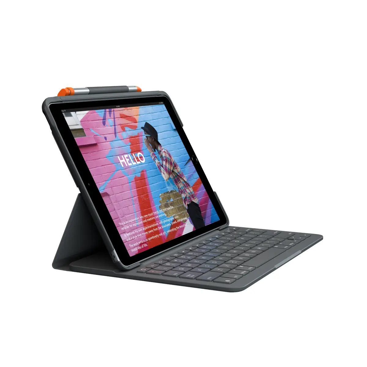 Slim Folio for iPad 7th Gen Graphite UK
