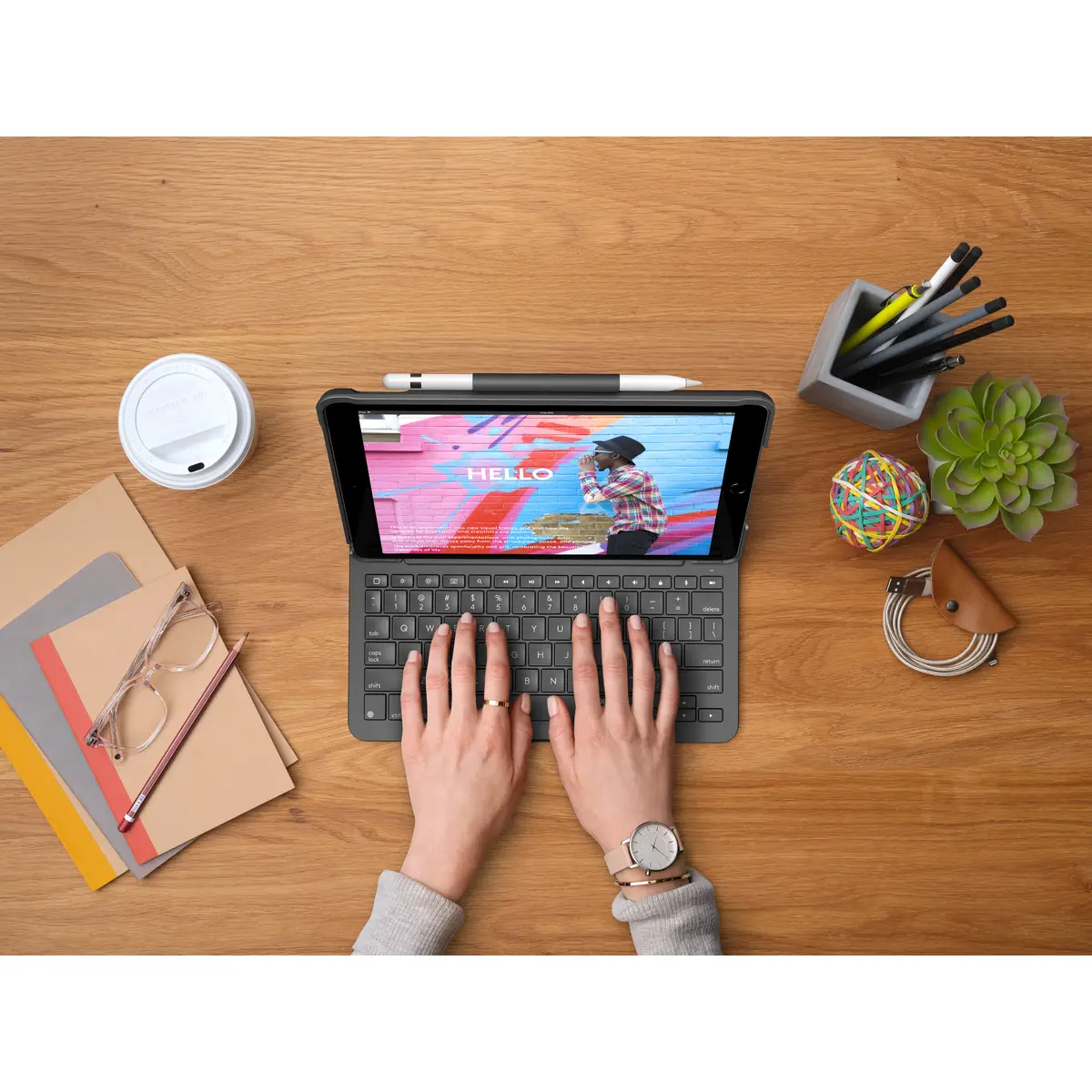 Slim Folio for iPad 7th Gen Graphite UK