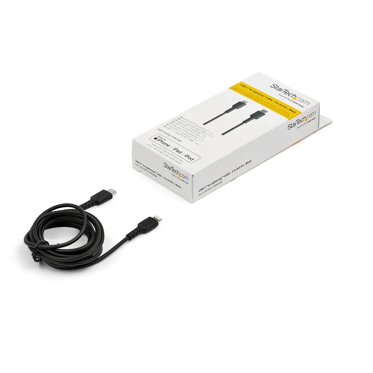 USB-C auf Lightning-Kabel Schwarz 2 m