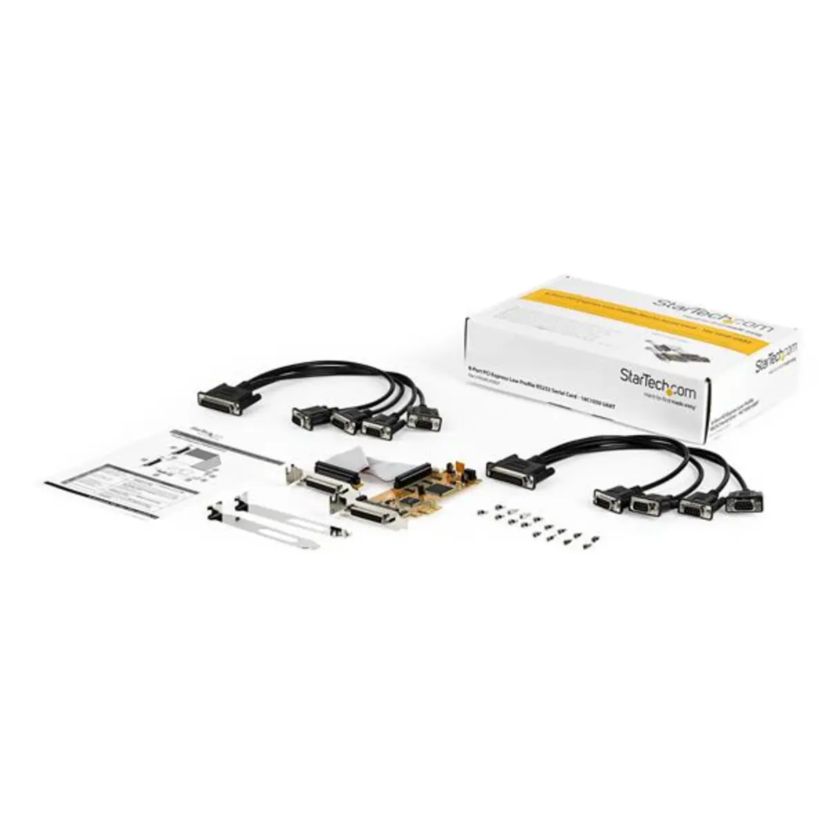 8 Port Serielle RS232 PCI Express Schnittstellenkarte - Low Profile - RS232