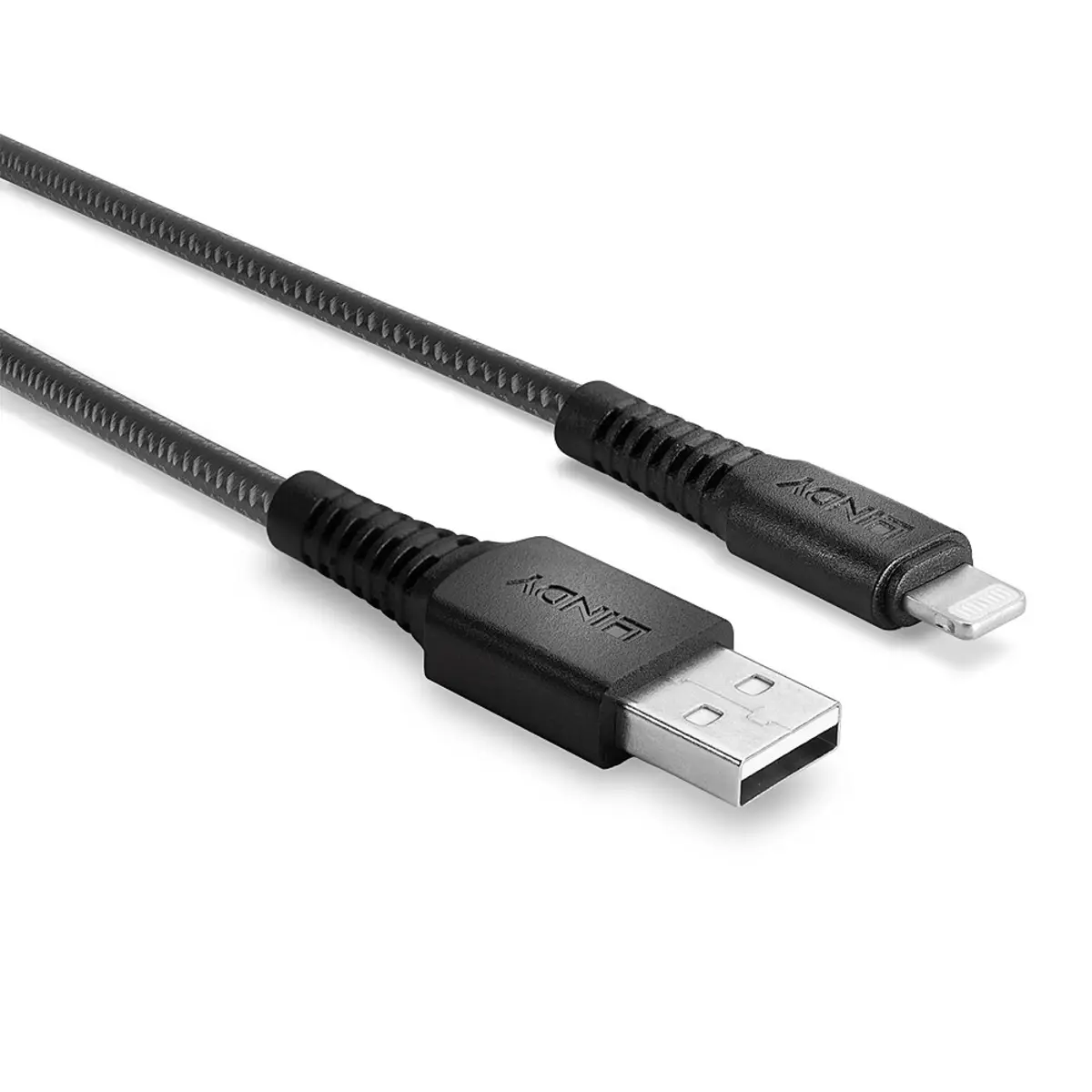 USB Kabel USB-A/Lightning Stecker/Stecker Schwarz 3m