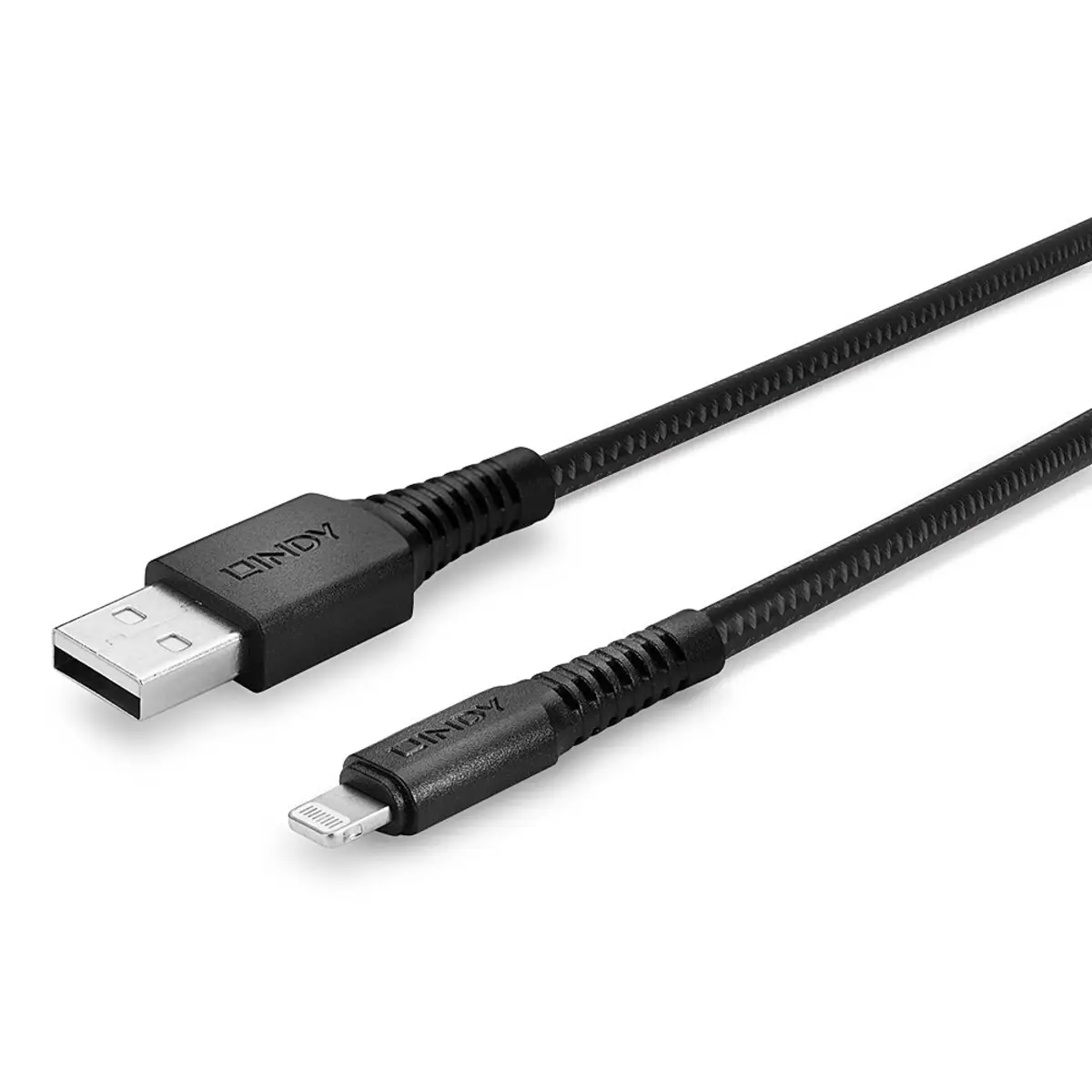 USB Kabel USB-A/Lightning Stecker/Stecker Schwarz 3m