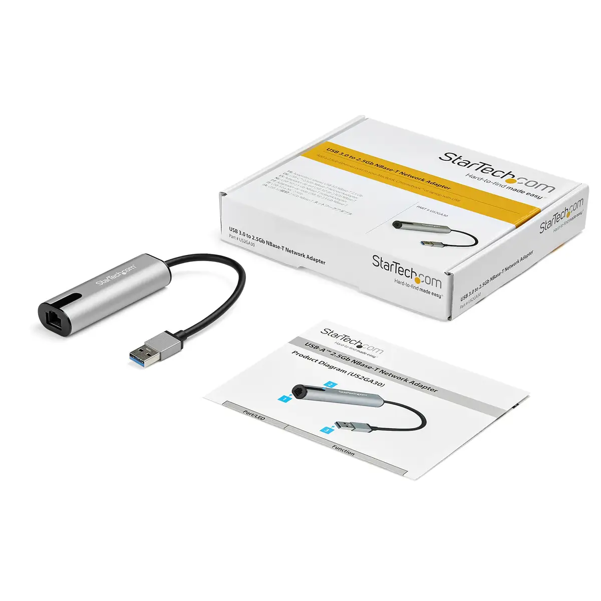 USB-C auf RJ-45 Adapter Schwarz